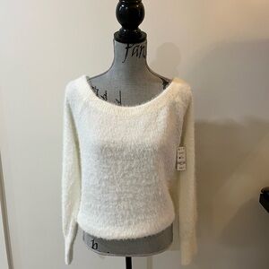 Fuzzy Cream Women's Sweater
